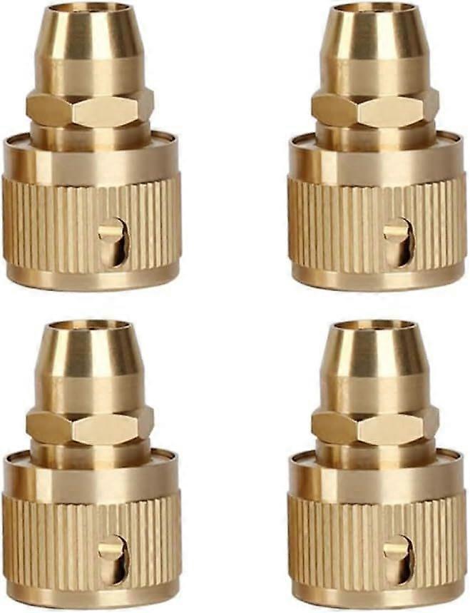 nice 4Pcs 3/8 Inch Quick Pipe Fitting Brass Pipe Fitting Quick Pipe Fitting