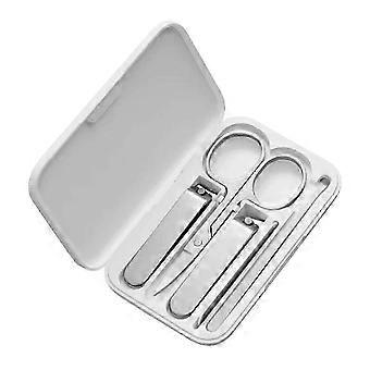 Mi+ Stainless Steel Nail Clippers Pedicure Care Kit with Trimmer, Earpick & Nail File for Manicure and Grooming5 in 1 SZRH A-J