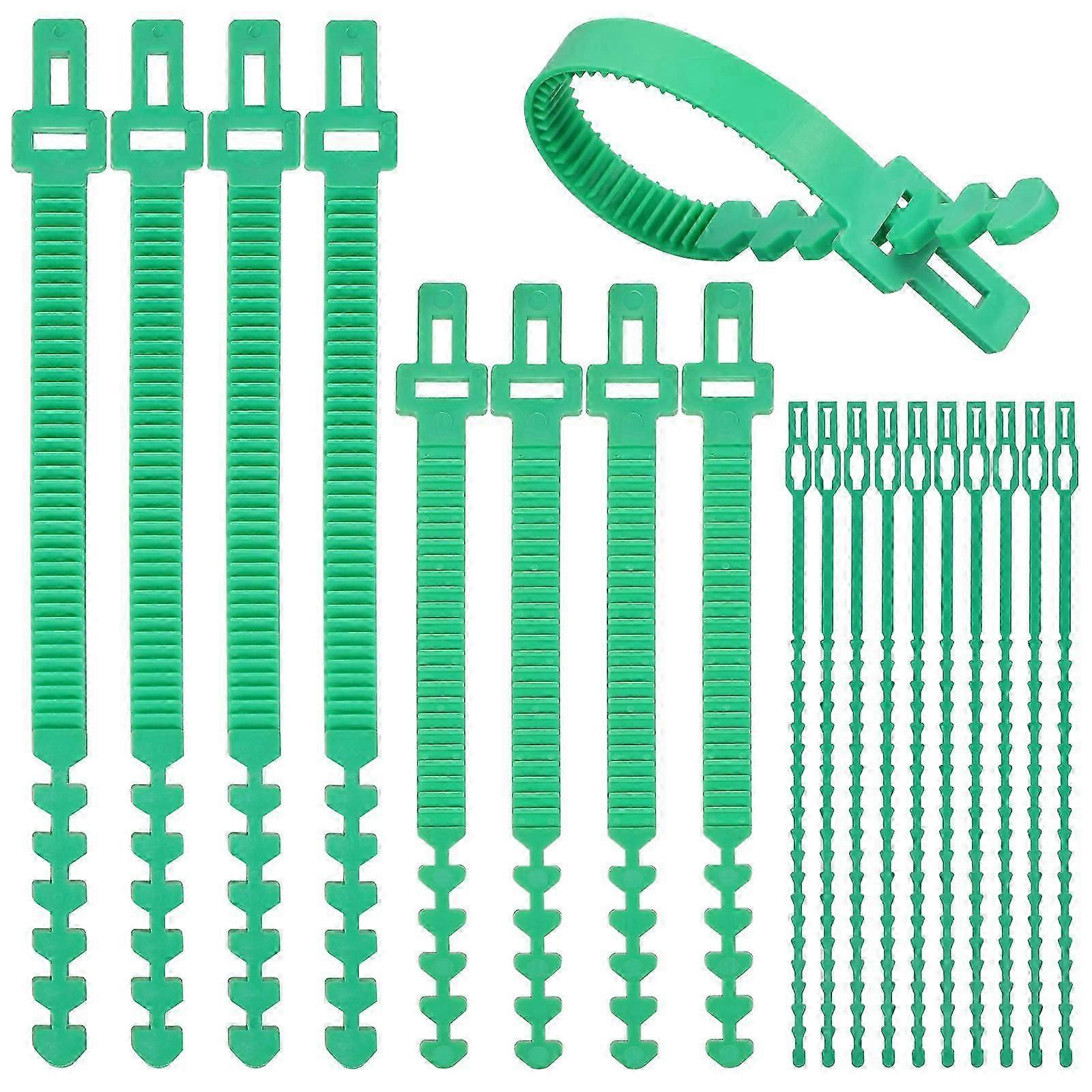 Adjustable Rubber Tree Tie Straps for Binding 18Pcs Green Tree Staking Supports