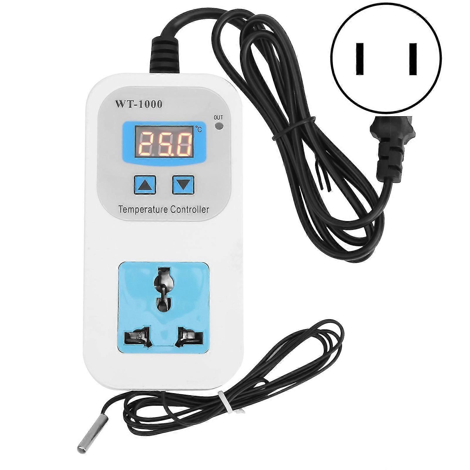 Electronic Adjustable Automatic Temperature Controller Socket 10A WT-1000 PA