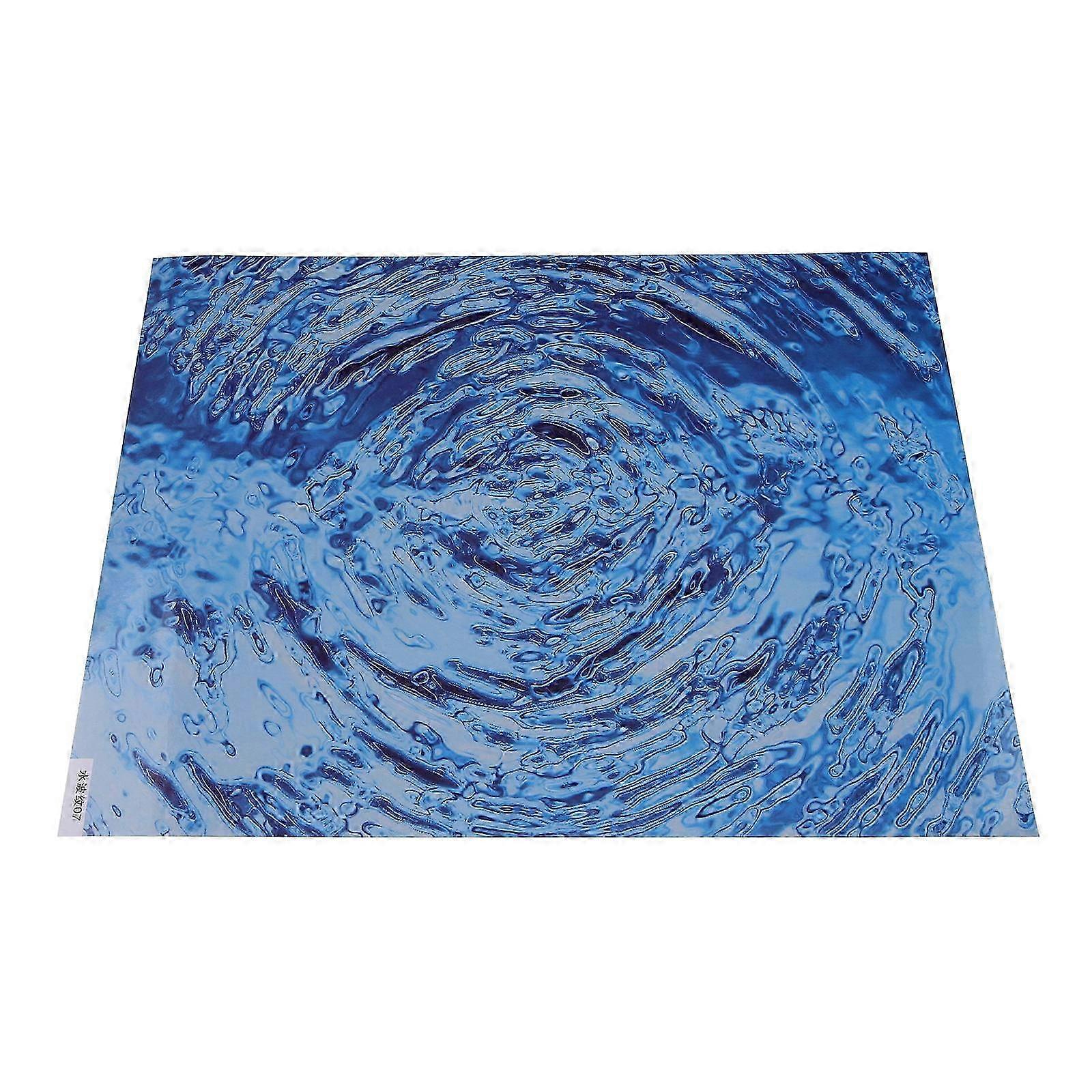 1 Sheet Simulation Water Surface Sticker Water Pattern Adhesive Sticker Sand Table Material