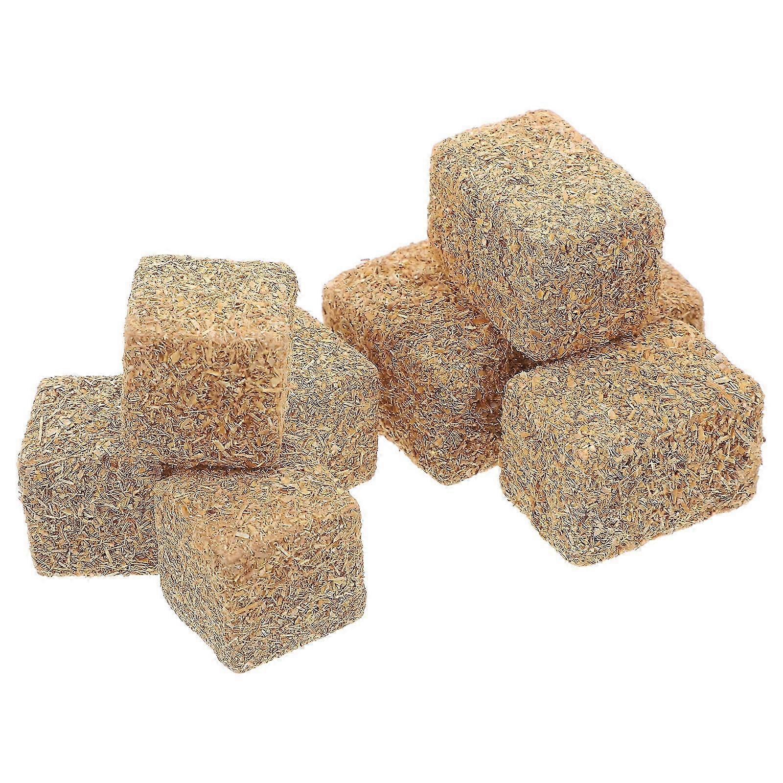 8pcs Mini Hay Bales Small Decorative Hay Table Decoration Rustic Mini Farm Haystack