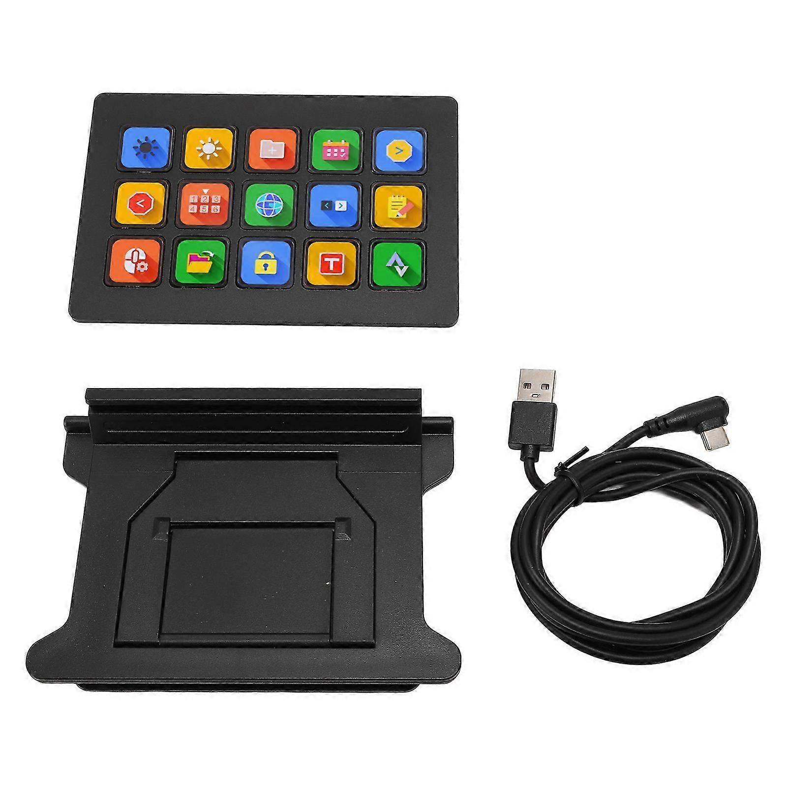 Studio 15 LCD Key Visual Macro Keyboard APP Trigger Action Customizable Stream Controller for Work Game 26-27