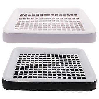 Plastic Bunny Toilet Pet Potty Tray for 2Pcs Guinea Pig Litter Box