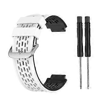 For Garmin Approach S2 / S4 Two-color Silicone Watch Band(Black Yellow) FR