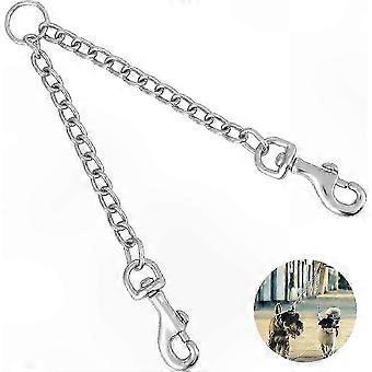 Chew Resistant Double Dog Lead Coupler Tangle-Free Leash Splitter for Two Dogs
