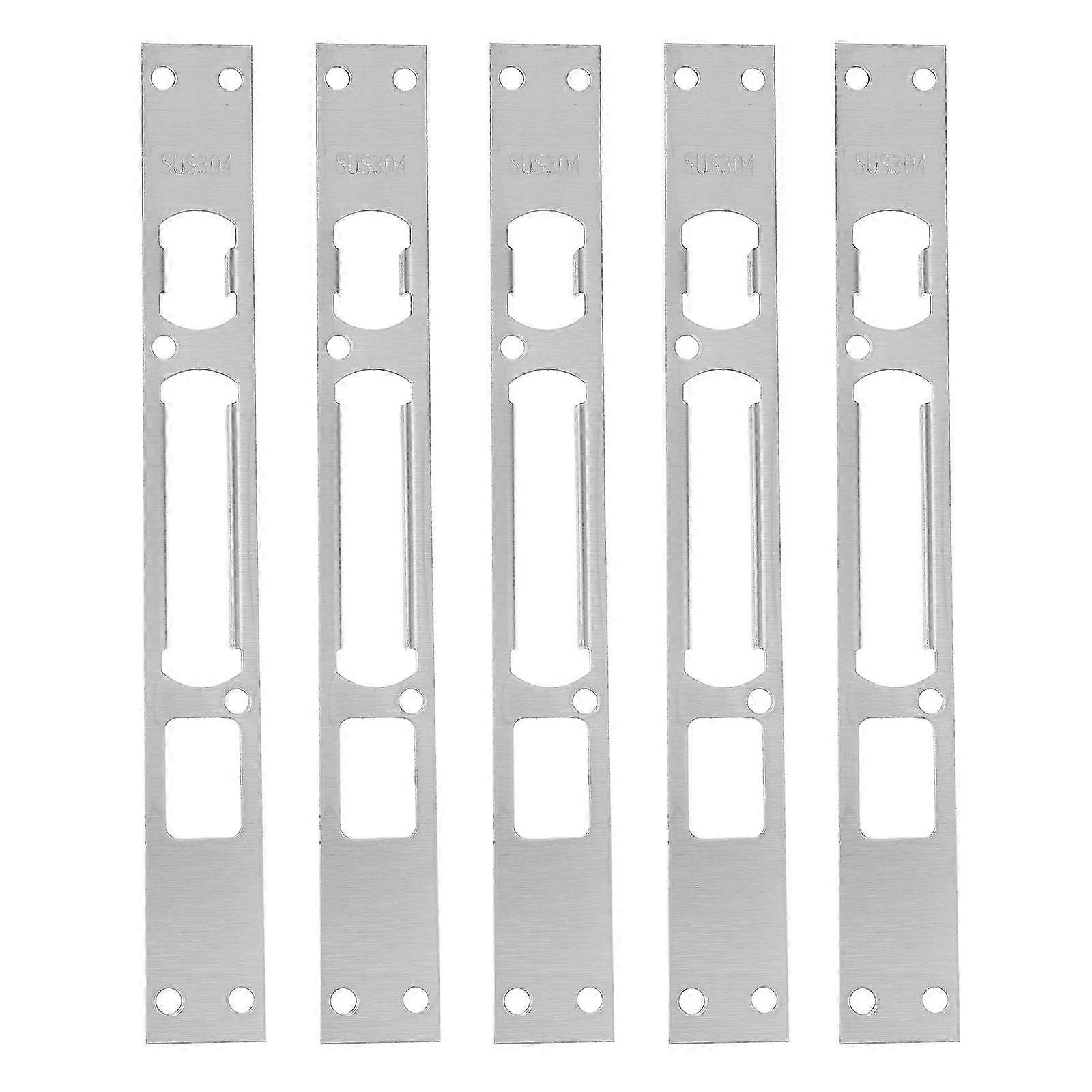Reincompatible withced Strike Plate Protect Weak Points Door Lock Security Plate Thick Workmanship 5Set