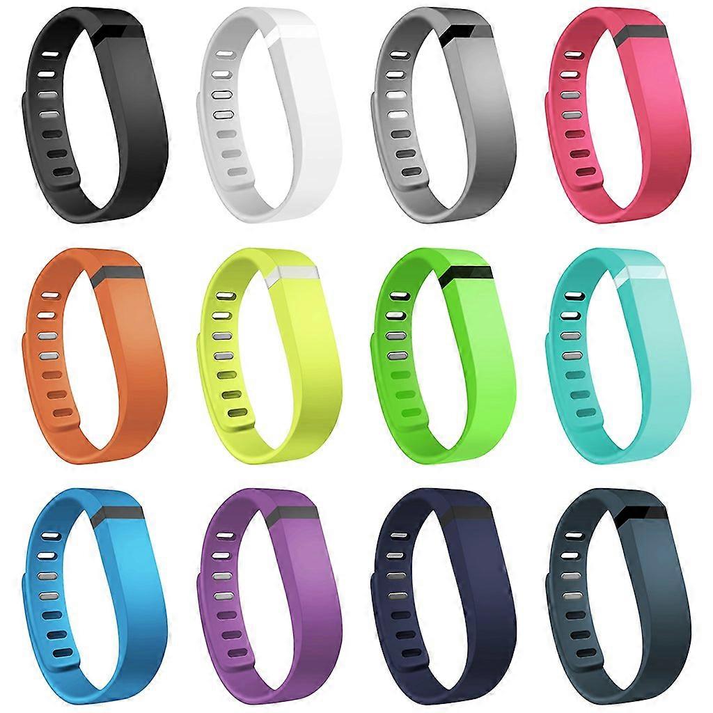 Fitbit Flex Replacement Bands with Clasps, Large, 12 Pack  For Fitbit Flex Only, No Tracker