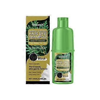 GleamXi Black Plant Bubble Hair Care Agent, With A Gentle Formula, Naturally Colors Your Hair And Moisturizes It For Daily Hair Care