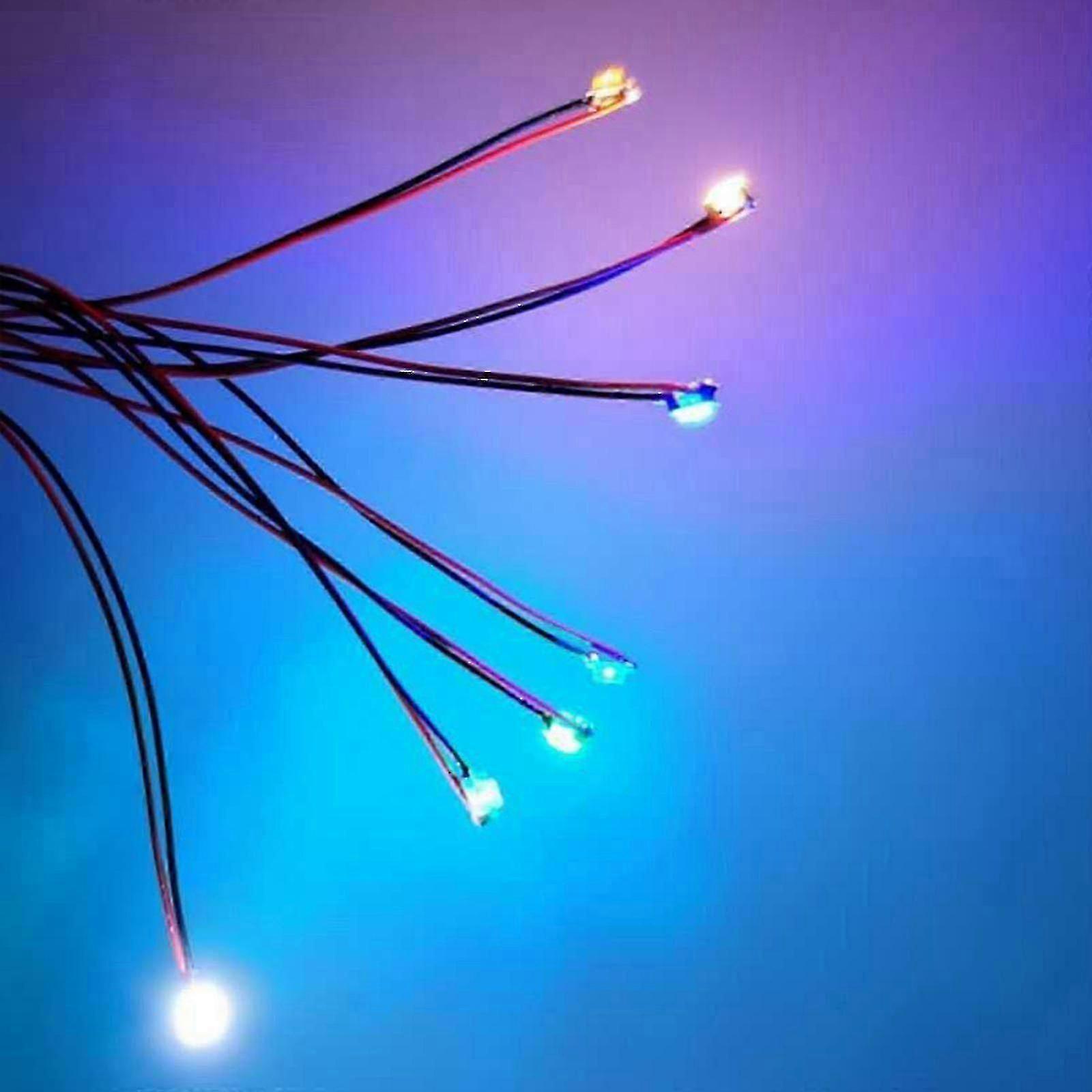 Compact pre-soldered micro litz wired LED leads for model trains, 40x set