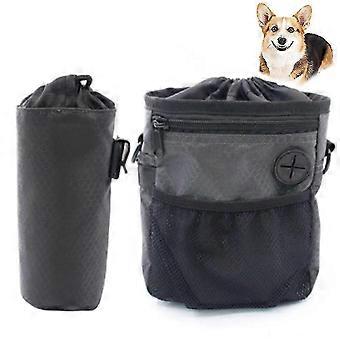 Dog Treat Training Pouch Dog Training Kit Large Capacity Easily Carries Pet Toys Kibble Treats Built-in Poop Bag Dispenser
