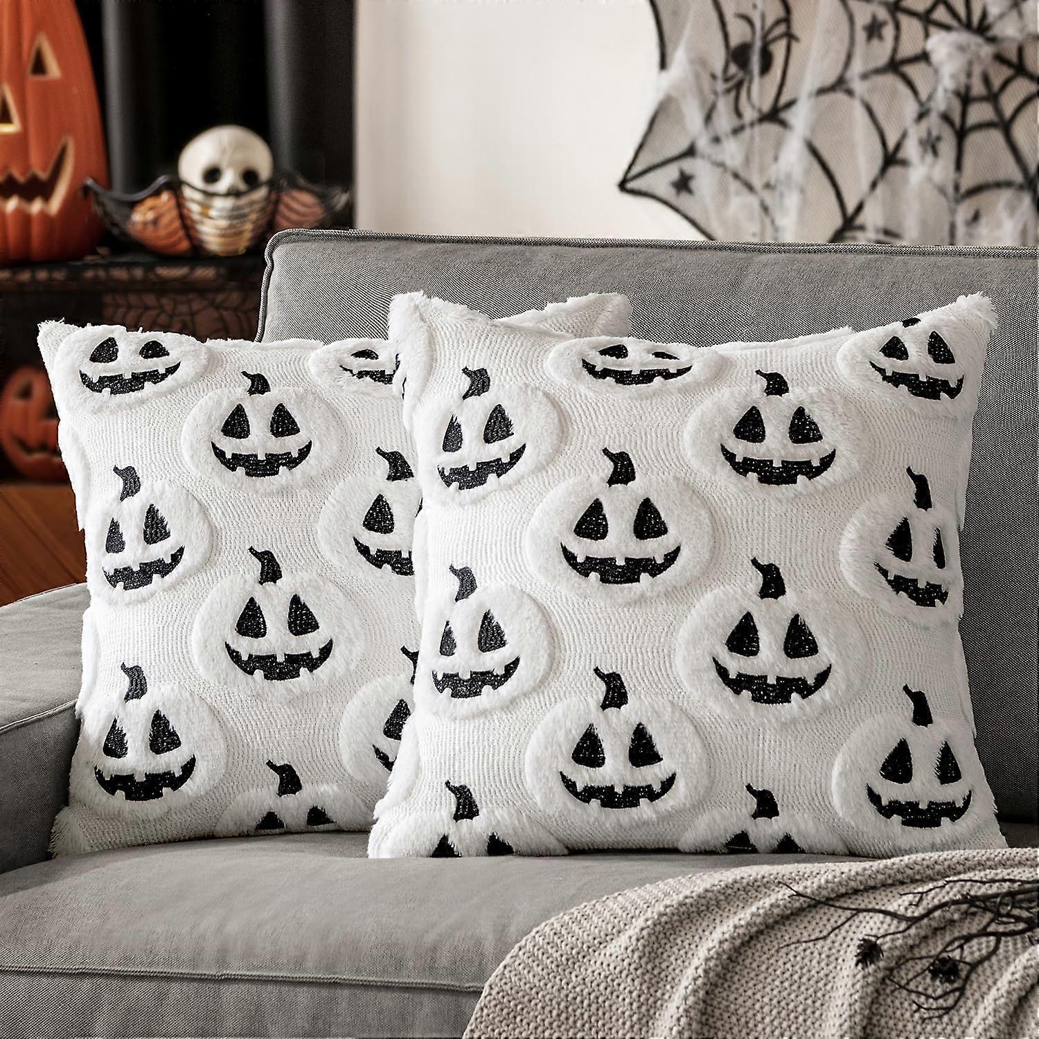 2Packs Halloween Fall Pumpkin Throw Pillow Covers 45*45cm