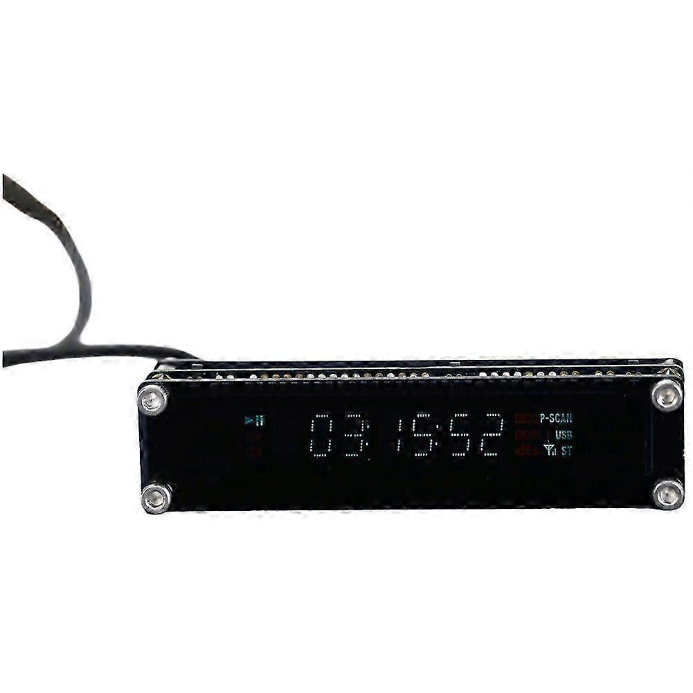 VFD Clock Vacuum Fluorescent Display Reverse Display Fluorescent Automatic Calibration DIY Type-C Power Supply