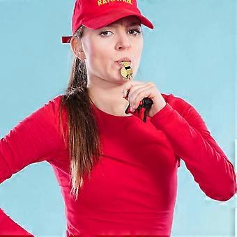 2pcs Whistle avec Lanyard Acier inoxydable Cheering Whistle Hanging Whistle