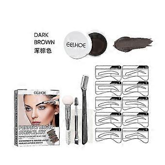 Ensemble de crème pour sourcils imperméable à l’eau, lisse et facile à colorer