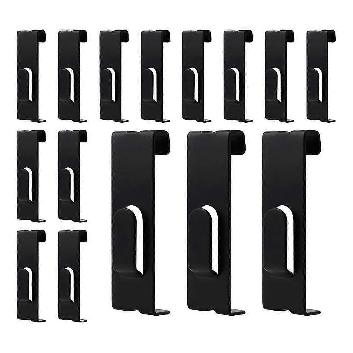 15pcs Gridwall Hooks Hangers,grid Panel Hooks Grid Wall Hook Grid Wall Accessories Wire Grid Hook Grid Shelf Hooks