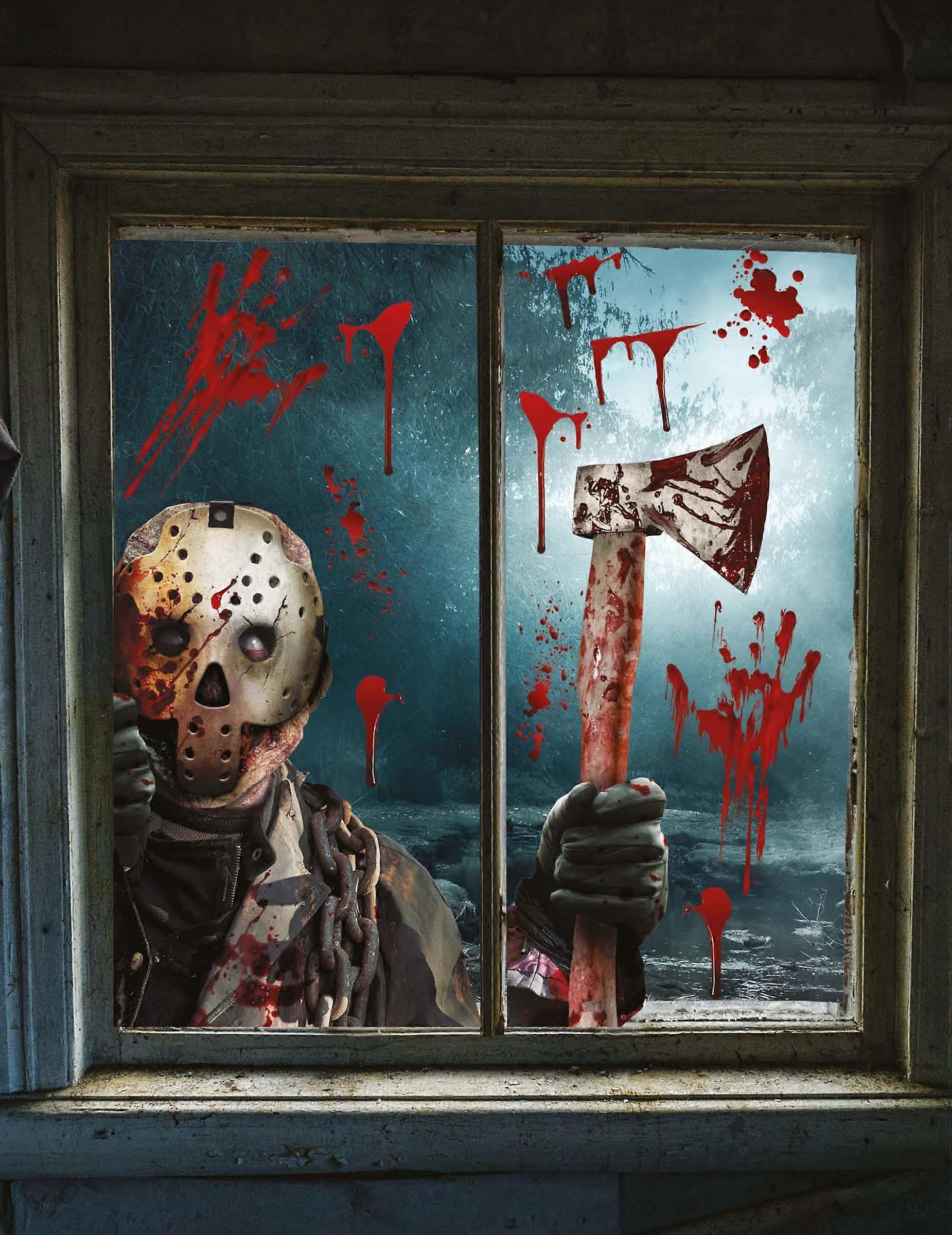 Axe Killer Window Decorations 30 x 40 cm