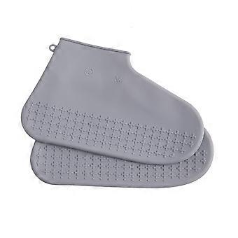 Silicone Shoes Cover for Shoes Protection 3Pcs Outdoor Rain Proof Shoe Covers Grey
