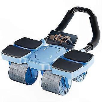 4-Wheel Abdominal Fitness Equipment with Ergonomic Armrests and Comfort Design