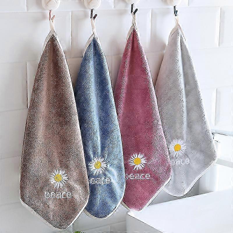 Quick-Dry Plush Cotton Hand Towels