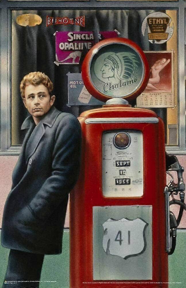 Jigsaw Puzzles James Dean Gas Pump FL068