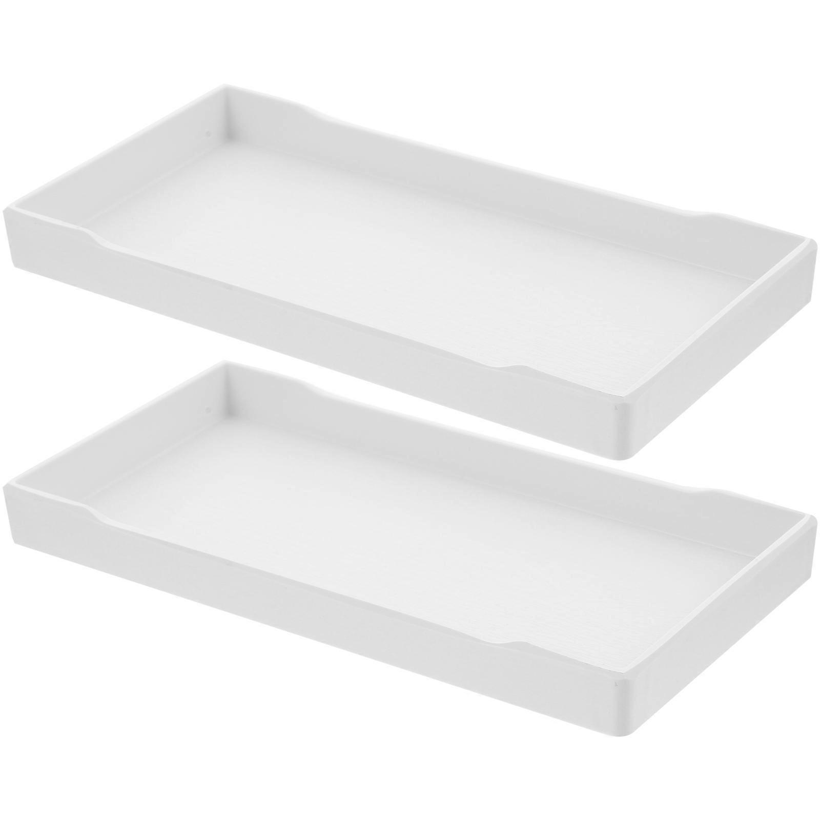 Fruit Tray for Serving 2Pcs Household Rectangle Snack Tray