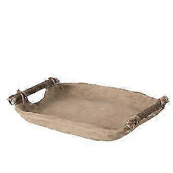 J-Line Tray Paper Mache Brown