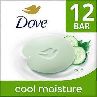 Dove Cool Moisture Beauty Bar Soap Cucumber & Green Tea Scent 3.75 Oz 12 Bars