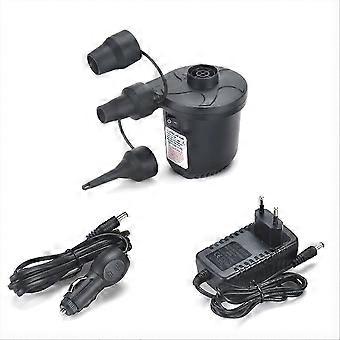 Elektrische 50-W-Luftpumpe mit 3 Düsen, kompatibel mit Vakuum-Aufbewahrungsbeuteln, Luftmatratzen und Schwimmringen, EU-Stecker