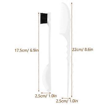 Tail Combs Edge Brush For Wigs Hair Styling Comb Hairdressing Tools Professional Design Salon Use 2 Sets