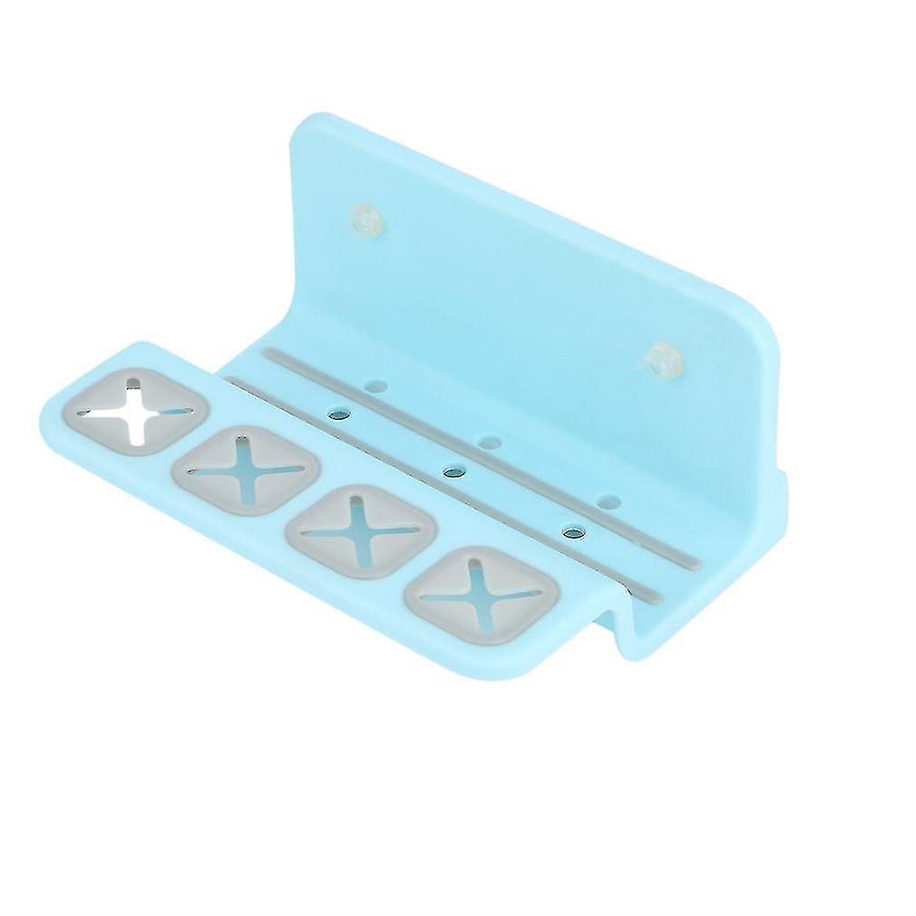 Wall Dual Sucker Bathroom Toothbrush Holder Storage Rack Multifunction Shelf