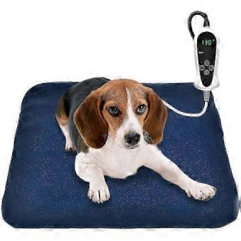Electric Pet Heating Pad with Auto Shut-Off for Dogs and Cats, 45 x 45cm-brnv