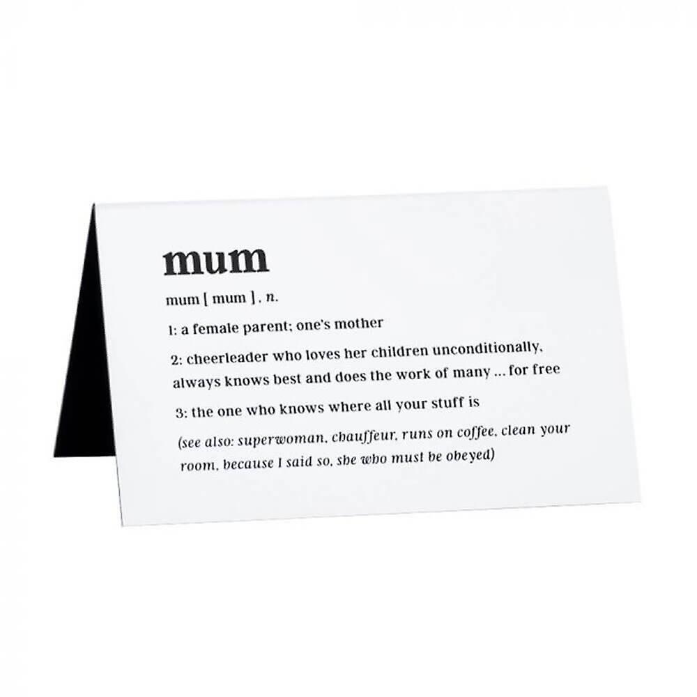 Defined Mum Perfect Gift Fun And Quirky Decorative Acryllic Made Desk Sign Large