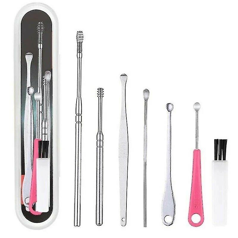 7pcs  Ear Pick Ear Wax Remover Cleaner Curette Kit