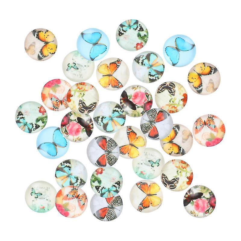 20X20mm Assorted Color Refrigerator Magnets 100pcs Diy Cabochons Glass Patch Accessory Beautiful Gem