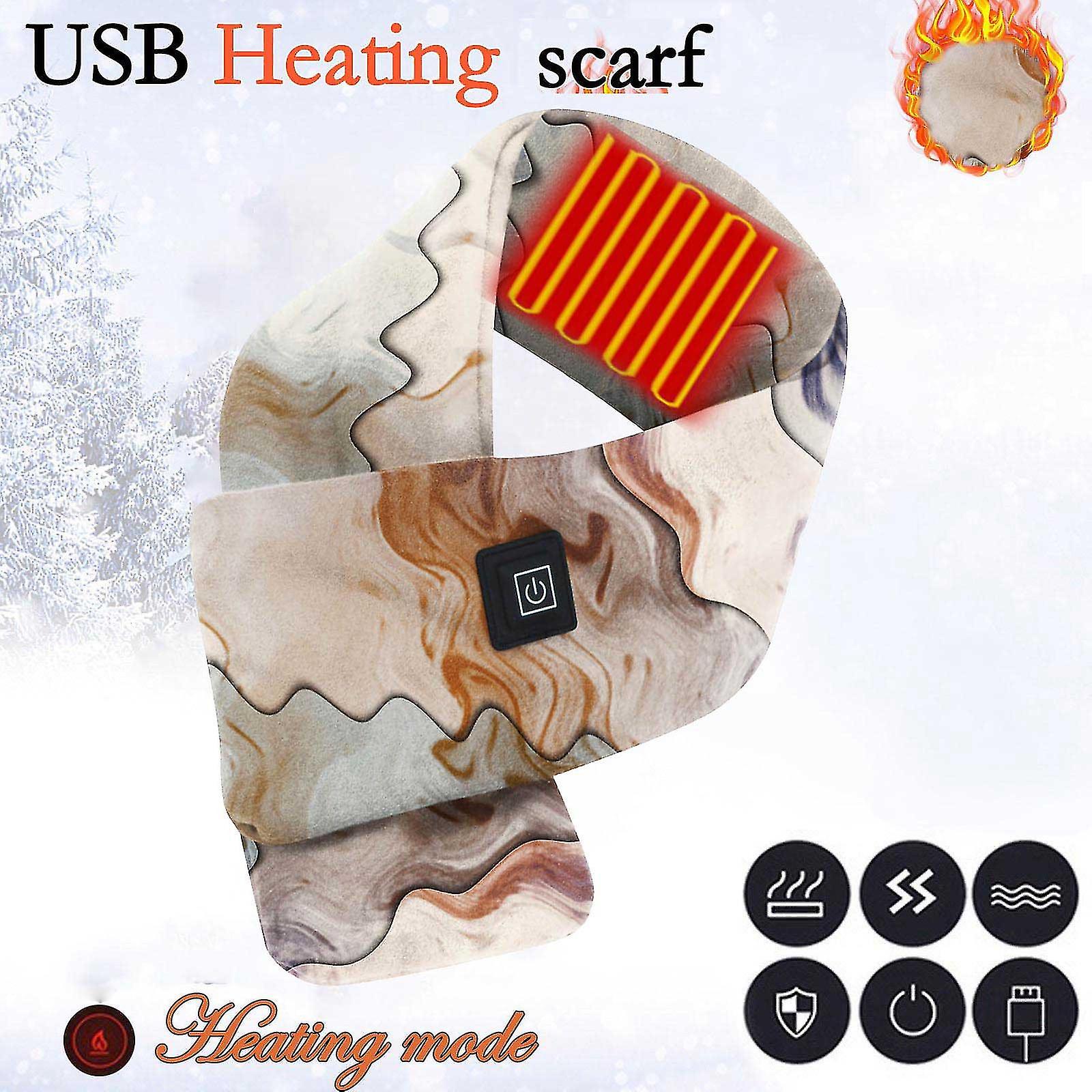 Smart Mobile Power Usb Charging Neck And Shoulder Winter Cold Protection And Warm Heating Men And Women Scarf