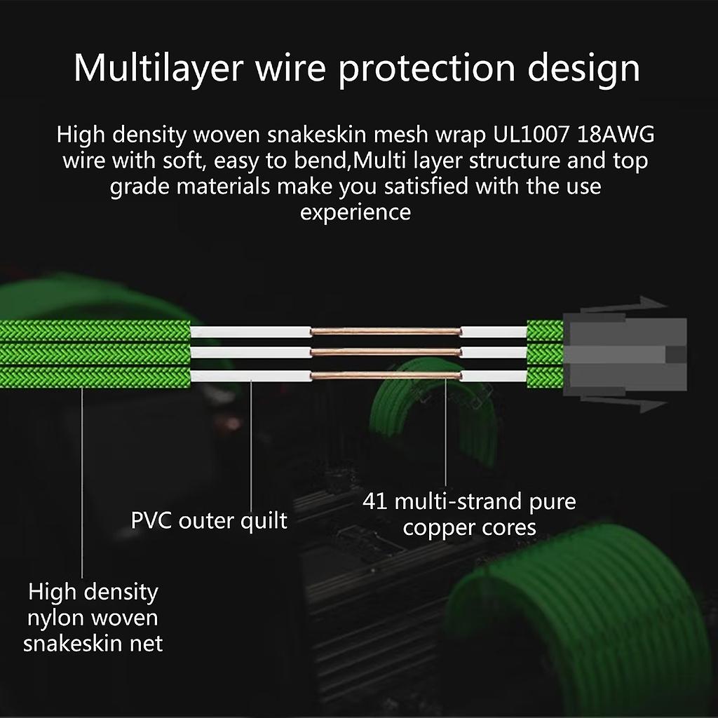 Boton De Youtube 2 X 8 Pines Shakmods 4 Mm Cable Transparente Peine Para Psu O 388717