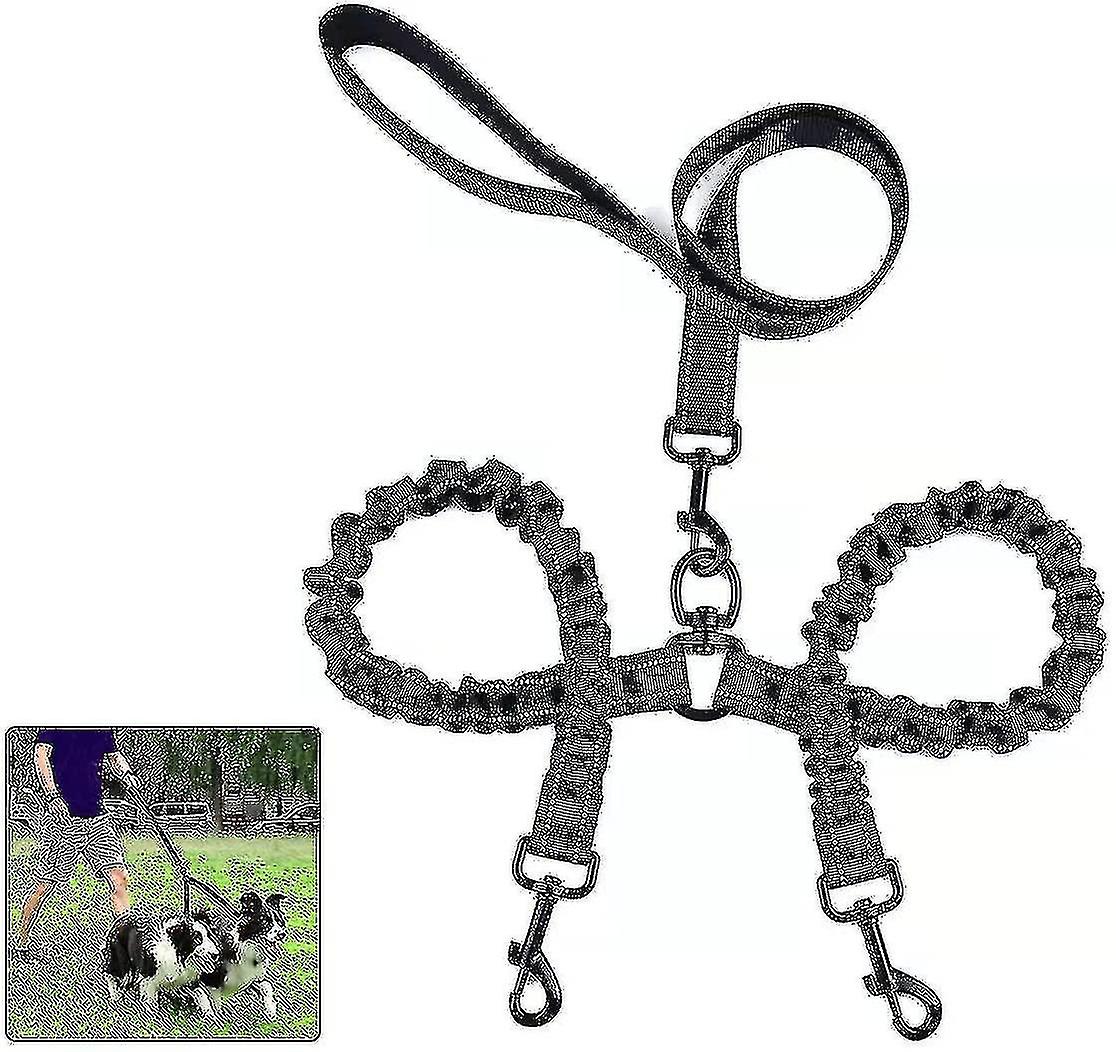2 Köpek için Çift Köpek Tasması, Köpek Tasması, 360 Tangle Free Çift Köpek