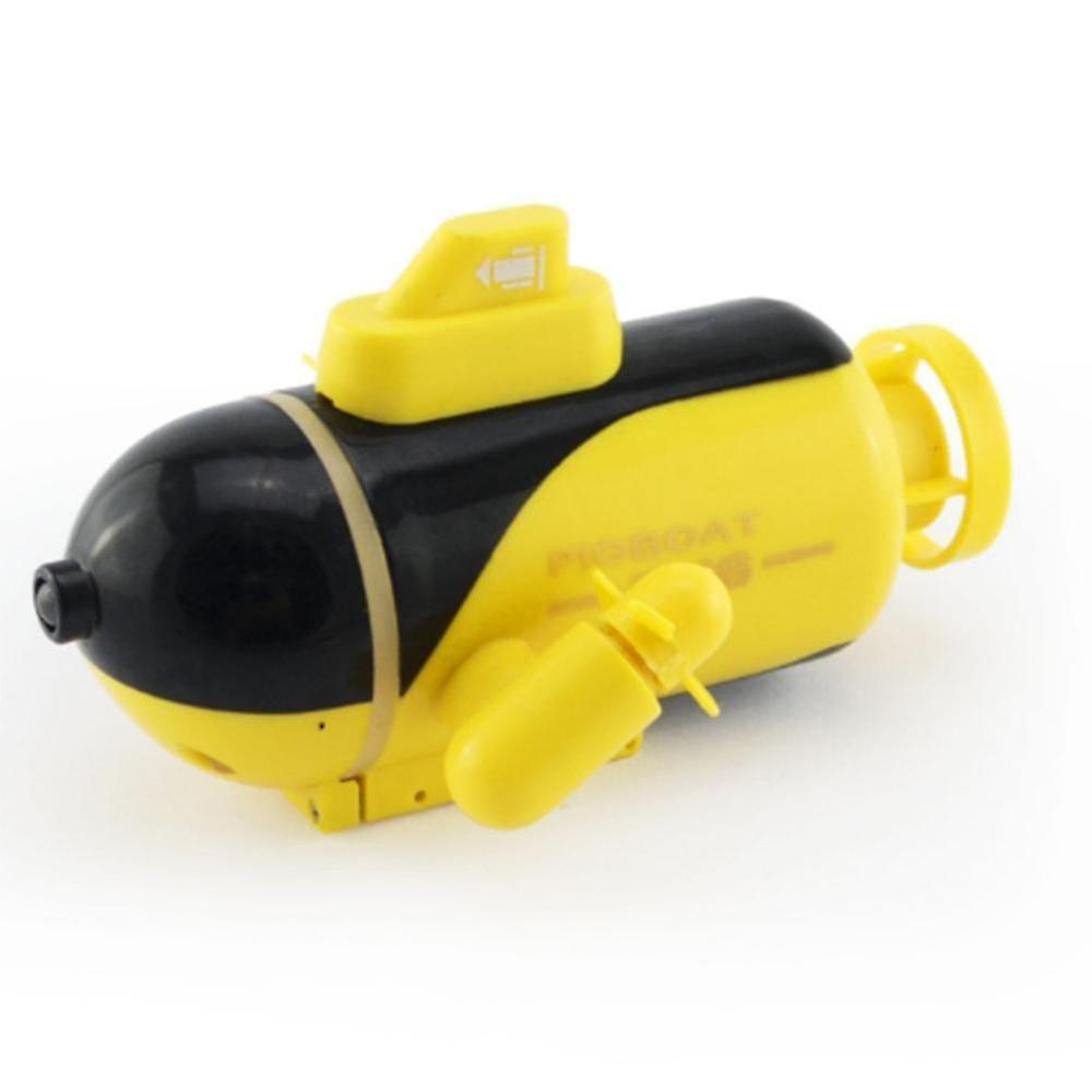 Yellow Mini Radio Racing Remote Control Submarine
