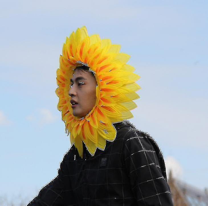 Sunflower Headdress Funny Performance Prop Hat Cover Suitable For Dance Party Holiday Games