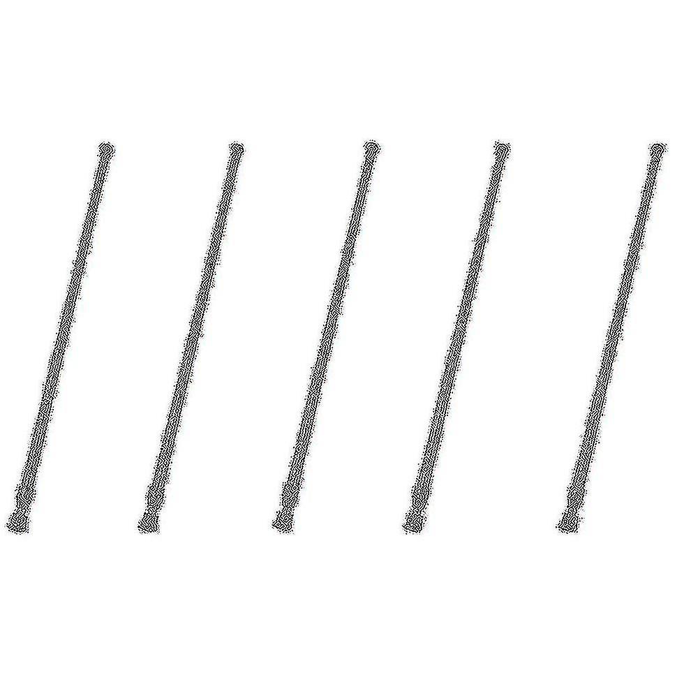 5x Extendable Telescopic Spring Loaded Net Voile Tension Curtain Rail Pole Rods,55-90cm,wood Color