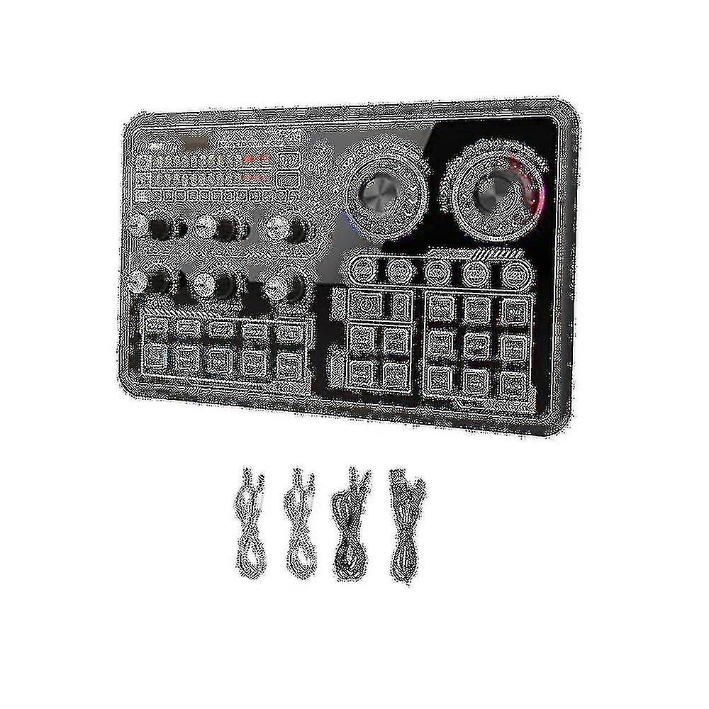 Lydeffekter Board, Audio grensesnitt, Live Sound Board For PC mikrofon, Audio Mixer For Karaoke,