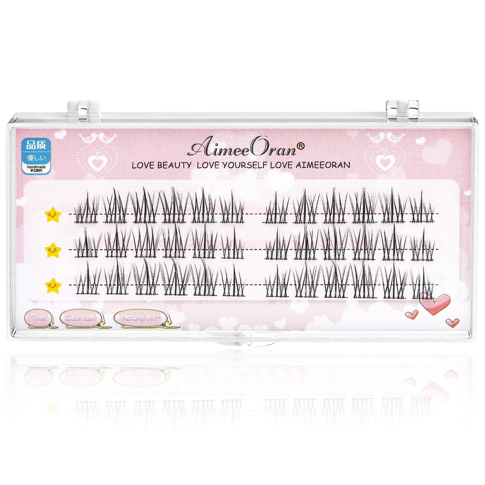 Segmented Sunflower Eyelashes Easier To Graft Not Scatter Fluffy Lashes For Cosplay Party Makeup