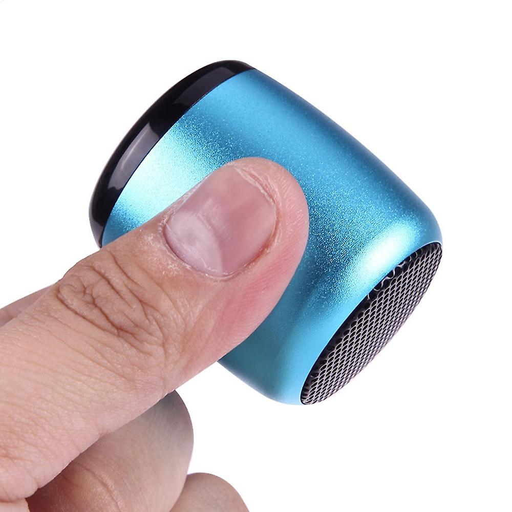 A1 TWS Mini Remote Shutter Bluetooth Speaker Blue