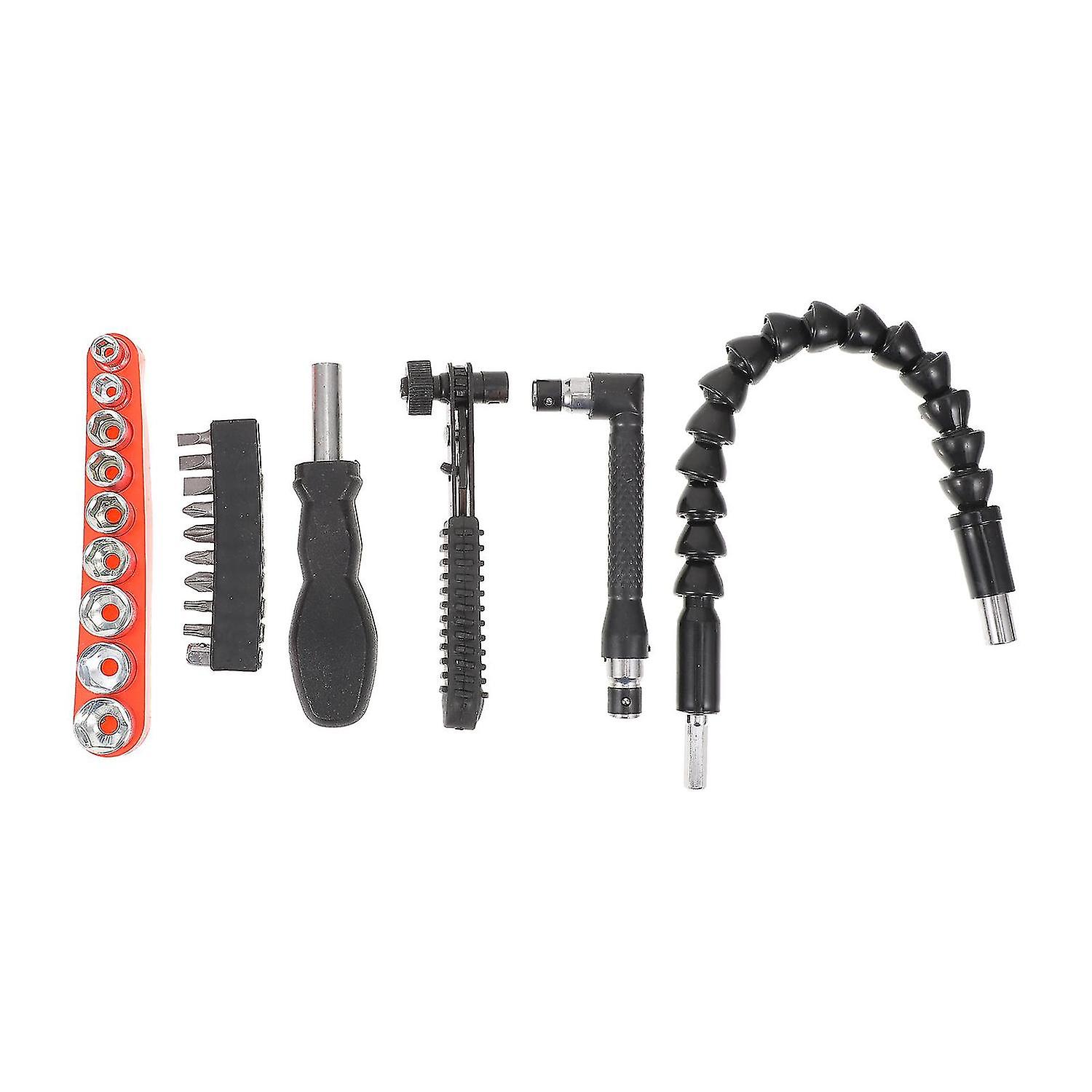 23pcs/set Practical Hand Drill Shaft Kit Drill Bit Sets Drill Flexible Extensions Kit