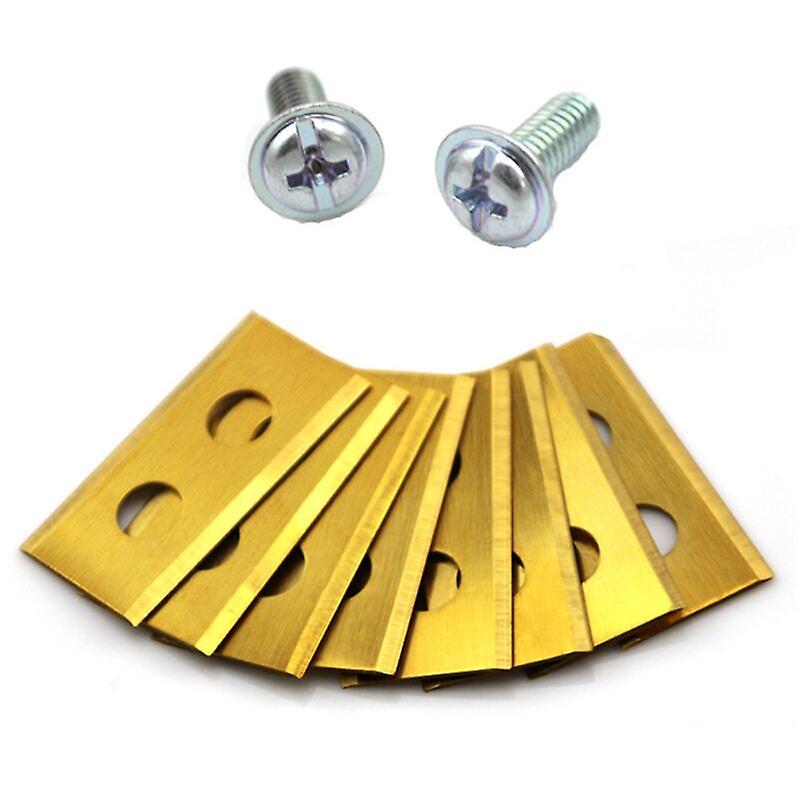 30 titanium blades for Worx Landroid, replacement blade with 30 screws , robotic mower blade for Worx Landroid, gold,