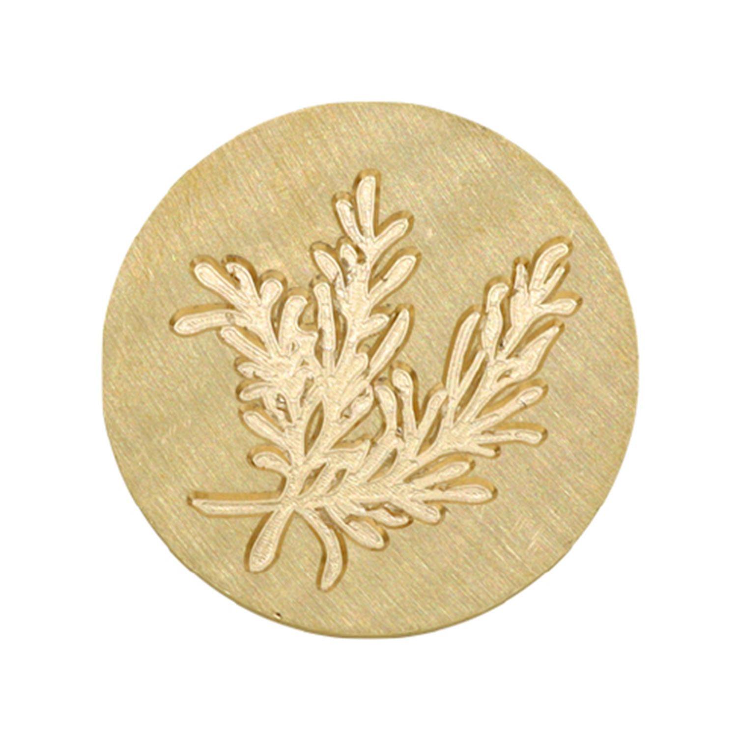 Brass Wax Stamp 25 mm - Rosemary