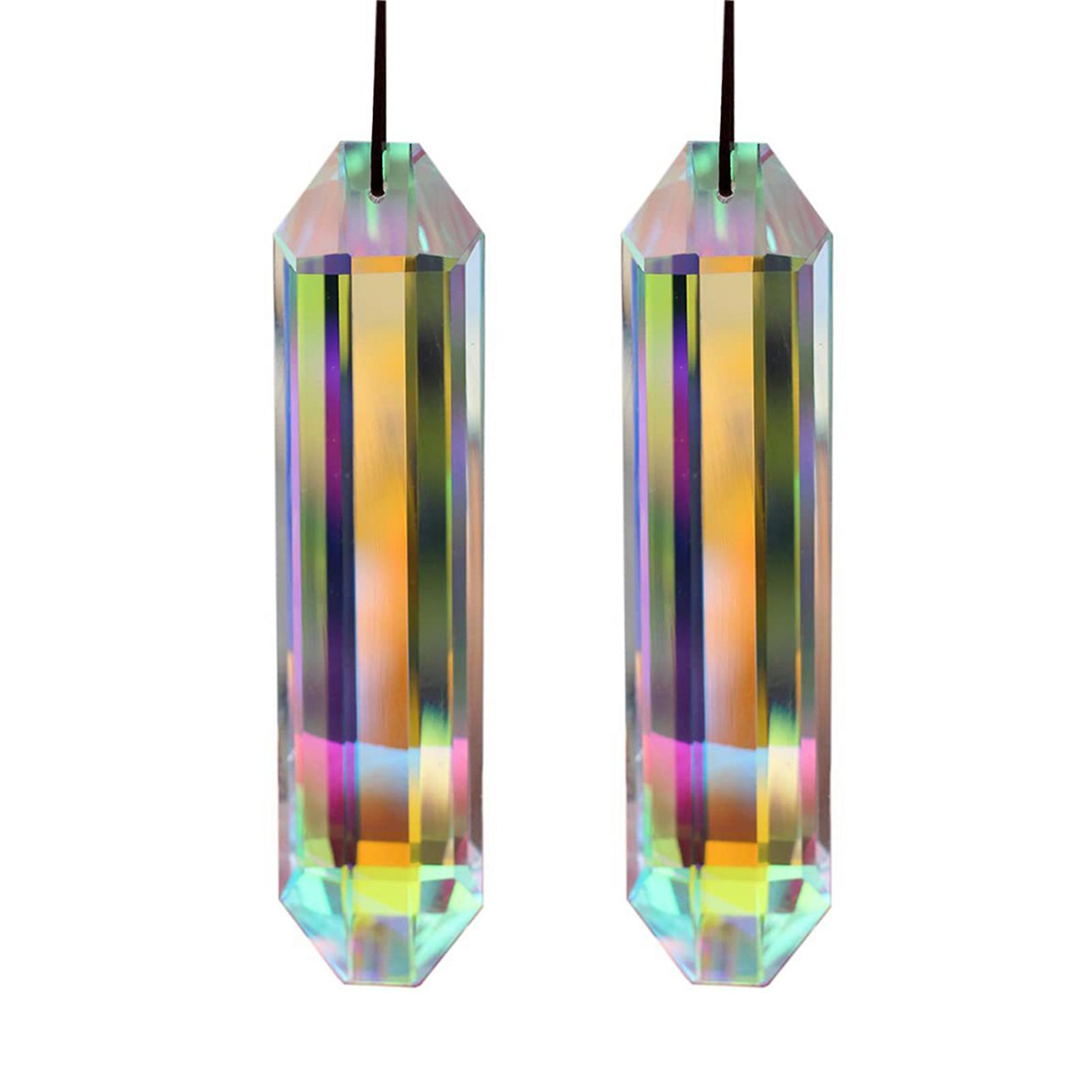 Indoors Crystals Rainbow-effect Prisms Glitter Fashionable Rainbow-effect Making Tool for Car