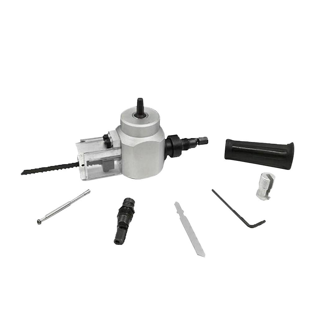 Double Head Sheet Metal Nibbler Cutter Cutting Saw Tool Drill Attachment
