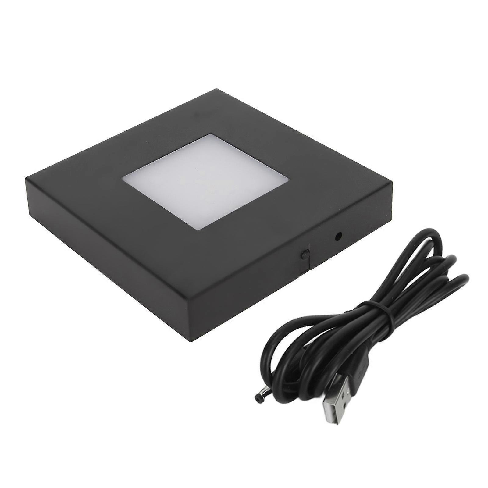 Elegant Display Stand, Non-Slip Design With Multiple Lighting Modes, Suitable For Showcasing Precious Artifacts And Home Decor, Compact Size Abs